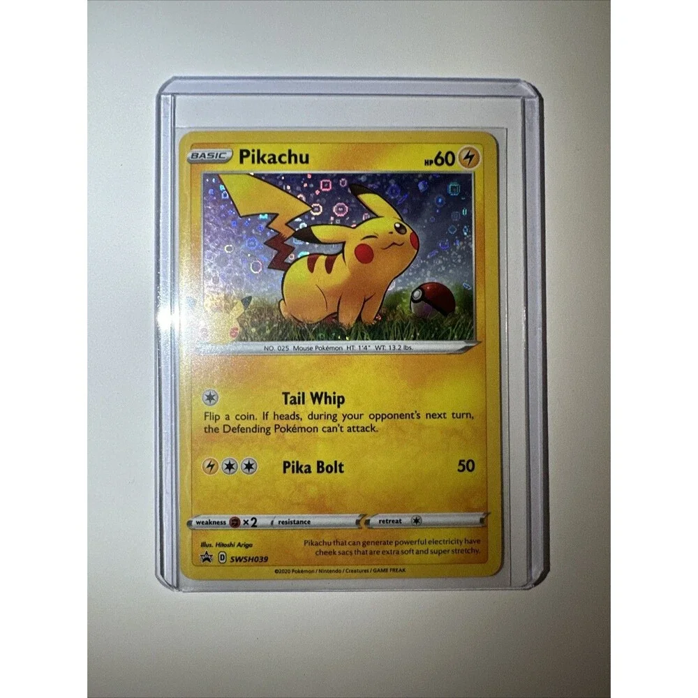 Pikachu SWSH039 Holo Promo Sword & Shield Promo Pokemon NM/M